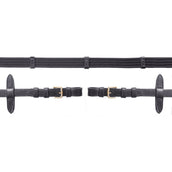 Schockemöhle Zügel mit Stops Schwarz/Gold Schockemöhle Zügel mit Stops Schwarz/Gold