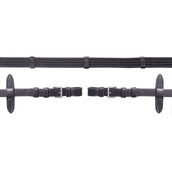 Schockemöhle Zügel mit Stops Schwarz/Silber Schockemöhle Zügel mit Stops Schwarz/Silber