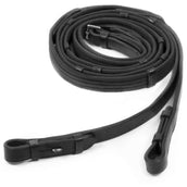 Schockemöhle Zügel Gurtmaterialmit Stops Schwarz/Silber Schockemöhle Zügel Gurtmaterialmit Stops Schwarz/Silber