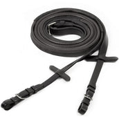 Schockemöhle Zügel Neo Line Gummi Schwarz/Silber Schockemöhle Zügel Neo Line Gummi Schwarz/Silber