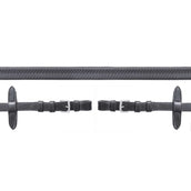 Schockemöhle Zügel Neo Line Gummi Schwarz/Silber Schockemöhle Zügel Neo Line Gummi Schwarz/Silber