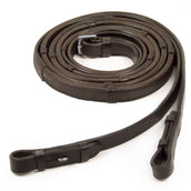 Schockemöhle Zügel Gummi mit Stops Dunkelbraun/Silber Schockemöhle Zügel Gummi mit Stops Dunkelbraun/Silber