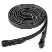 Schockemöhle Zügel Glatt Leder mit Stops Schwarz/Silber Schockemöhle Zügel Glatt Leder mit Stops Schwarz/Silber