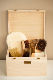Showtime Putzkiste Luxe met borstels Beige Showtime Putzkiste Luxe met borstels Beige