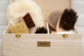 Showtime Putzkiste Luxe met borstels Beige Showtime Putzkiste Luxe met borstels Beige