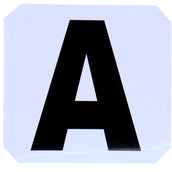 Hippotonic Reitplatzbuchstaben Stickers Weiß Hippotonic Reitplatzbuchstaben Stickers Weiß