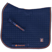 Bucas Therapy Schabracke Dressur Navy Orange Bucas Therapy Schabracke Dressur Navy Orange