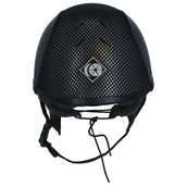 Charles Owen Reithelm AYR8 PLUS Leather Look Black/Silver Charles Owen Reithelm AYR8 PLUS Leather Look Black/Silver