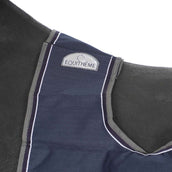 EQUITHÈME Ausreitdecke Tyrex Polycotton 600D Schwarz/Blau EQUITHÈME Ausreitdecke Tyrex Polycotton 600D Schwarz/Blau