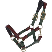 HKM Halfter Luna Leder/Nylon Grün/Braun HKM Halfter Luna Leder/Nylon Grün/Braun