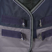 EQUITHÈME Regendecke Tyrex 600D 50g Navy/Grau Dots EQUITHÈME Regendecke Tyrex 600D 50g Navy/Grau Dots
