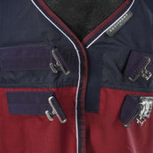 EQUITHÈME Outdoordecke Tyrex 1200D 200g mit Halsteil Navy/Bordeaux EQUITHÈME Outdoordecke Tyrex 1200D 200g mit Halsteil Navy/Bordeaux