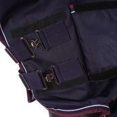 EQUITHÈME Outdoordecke Tyrex 1200D 350g mit Halsteil Navy/Bordeaux EQUITHÈME Outdoordecke Tyrex 1200D 350g mit Halsteil Navy/Bordeaux