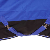 EQUITHÈME Outdoordecke Tyrex 1200D Aisance 0g mit Halbem Hals Blau/Schwarz EQUITHÈME Outdoordecke Tyrex 1200D Aisance 0g mit Halbem Hals Blau/Schwarz