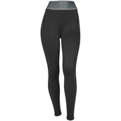 EQUITHÈME Reitleggings Tea Pull-On Silikon Kniebesatz Schwarz/Khaki EQUITHÈME Reitleggings Tea Pull-On Silikon Kniebesatz Schwarz/Khaki
