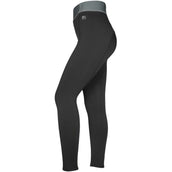 EQUITHÈME Reitleggings Tea Pull-On Silikon Kniebesatz Schwarz/Khaki EQUITHÈME Reitleggings Tea Pull-On Silikon Kniebesatz Schwarz/Khaki