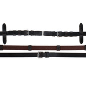 Schockemöhle Zügel Gummi/Leder mit Schnallen Dunkelbraun/Silber Schockemöhle Zügel Gummi/Leder mit Schnallen Dunkelbraun/Silber