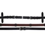 Schockemöhle Zügel Gummi/Leder mit Schnallen Dunkelbraun/Silber Schockemöhle Zügel Gummi/Leder mit Schnallen Dunkelbraun/Silber