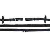 Schockemöhle Zügel Durasoft Grip Gummi Schwarz/Silber Schockemöhle Zügel Durasoft Grip Gummi Schwarz/Silber