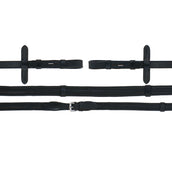 HB Showtime Zügel Soft Leather mit Stops Schwarz HB Showtime Zügel Soft Leather mit Stops Schwarz