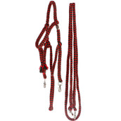 F.R.A. Trensenzaum Bodanza Baumwolle mit abnehmbaren Zügeln Rot/Grün F.R.A. Trensenzaum Bodanza Baumwolle mit abnehmbaren Zügeln Rot/Grün