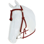 F.R.A. Trensenzaum Bodanza Baumwolle mit abnehmbaren Zügeln Rot/Grün F.R.A. Trensenzaum Bodanza Baumwolle mit abnehmbaren Zügeln Rot/Grün