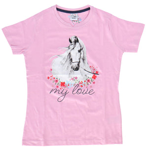 HKM T-Shirt Horse Spirit Rosa HKM T-Shirt Horse Spirit Rosa