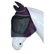 Shires Fliegenmaske Deluxe mit Ohren Violett Shires Fliegenmaske Deluxe mit Ohren Violett