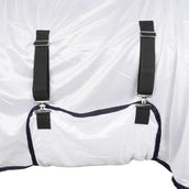 HKM Fliegendecke Lyon mit Halsteil Weiß HKM Fliegendecke Lyon mit Halsteil Weiß