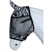 RugBe by Covalliero Fliegenmaske mit Ohrbedeckung Schwarz Zebra RugBe by Covalliero Fliegenmaske mit Ohrbedeckung Schwarz Zebra
