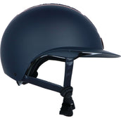 Fair Play Reithelm Quantinum Chic Rosegold Wide Visor Navy Fair Play Reithelm Quantinum Chic Rosegold Wide Visor Navy