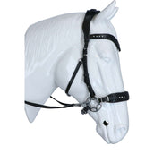 F.R.A. Bridon Glory Hackamore Cuir avec Perles Schwarz F.R.A. Bridon Glory Hackamore Cuir avec Perles Schwarz
