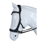 F.R.A. Zaum Glory Side-Pull-Leder mit Perlen Schwarz F.R.A. Zaum Glory Side-Pull-Leder mit Perlen Schwarz