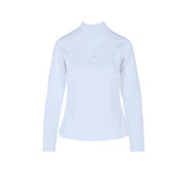 Montar Shirt Hilma Tone in Tone Crystals Lange Ärmel Weiß