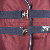 EQUITHÈME Outdoordecke Tyrex 1200D 0g High Neck Burgunderrot EQUITHÈME Outdoordecke Tyrex 1200D 0g High Neck Burgunderrot