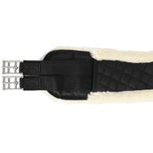 Waldhausen Spring Sattelgurt Half Moon Schwarz/Naturell Waldhausen Spring Sattelgurt Half Moon Schwarz/Naturell