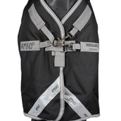 Amigo Turnout Rug Integrated 1200D 250g Black/Titanium Grey/Silver Amigo Turnout Rug Integrated 1200D 250g Black/Titanium Grey/Silver