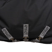 Amigo Turnout Rug Integrated 1200D 250g Black/Titanium Grey/Silver Amigo Turnout Rug Integrated 1200D 250g Black/Titanium Grey/Silver
