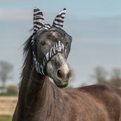 Velder Horsewear Fliegenmaske Zebra mit Ohren Schwarz/Weiß Velder Horsewear Fliegenmaske Zebra mit Ohren Schwarz/Weiß