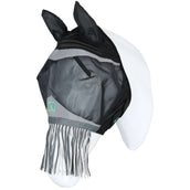 Agradi Horse Fliegenmaske Fine Mesh mit Ohren und Fransen Schwarz Agradi Horse Fliegenmaske Fine Mesh mit Ohren und Fransen Schwarz