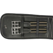 HORKA Dressurgurt Leder Schwarz/Silber HORKA Dressurgurt Leder Schwarz/Silber