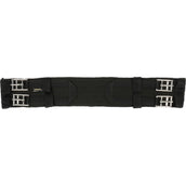 HORKA Dressur Sattelgurt Poly Rib Schwarz/Silber HORKA Dressur Sattelgurt Poly Rib Schwarz/Silber