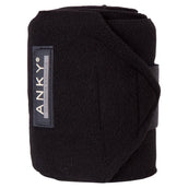 ANKY Bandagen Basic Fleece Set von 4 Schwarz ANKY Bandagen Basic Fleece Set von 4 Schwarz