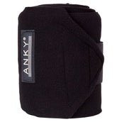 ANKY Bandagen Basic Fleece Set von 4 Schwarz ANKY Bandagen Basic Fleece Set von 4 Schwarz