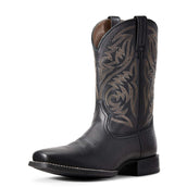 Ariat Westernstiefel Sports Herdsman Man's Black Deertan Ariat Westernstiefel Sports Herdsman Man's Black Deertan