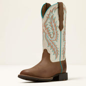 Ariat Westernstiefel Round Up W Toe Damen Sandstorm/Distressed Ivory Ariat Westernstiefel Round Up W Toe Damen Sandstorm/Distressed Ivory