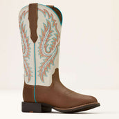 Ariat Westernstiefel Round Up W Toe Damen Sandstorm/Distressed Ivory Ariat Westernstiefel Round Up W Toe Damen Sandstorm/Distressed Ivory