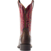 Ariat Westernstiefel Round Up Back Zip Damen Worn Mocha/Rasberry Ariat Westernstiefel Round Up Back Zip Damen Worn Mocha/Rasberry