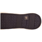 BR Sattelgurtschoner Dressur Sheepskin Schafsfeel Vorgeformt Schwarz/Naturell BR Sattelgurtschoner Dressur Sheepskin Schafsfeel Vorgeformt Schwarz/Naturell