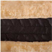 BR Sattelunterleger Wirbelsäulenaussparung Sheepskin Schwarz/Naturell BR Sattelunterleger Wirbelsäulenaussparung Sheepskin Schwarz/Naturell